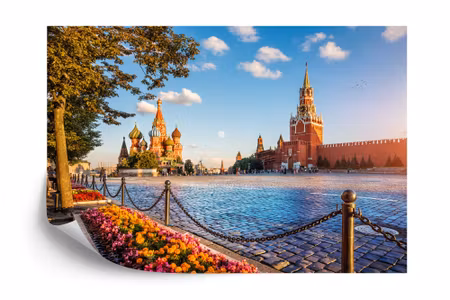 Fototapet - Summer evening on red square