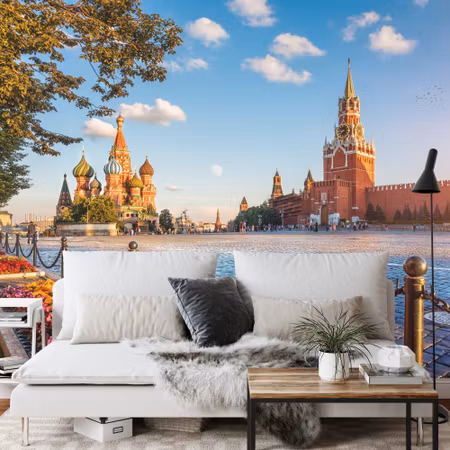 Fototapet - Summer evening on red square