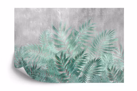 Fototapet - Fern on concrete background
