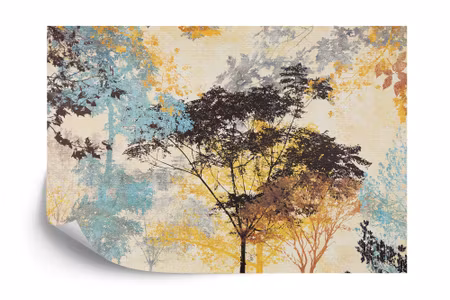 Fototapet - Painted old trees