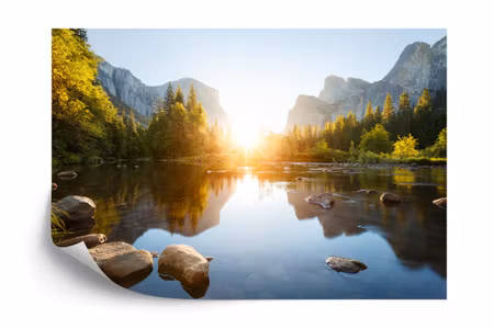 Fototapet - Crisp mountain morning