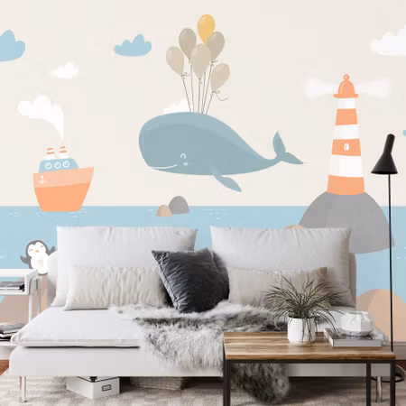 Fototapet - Whale ahoy iq1287