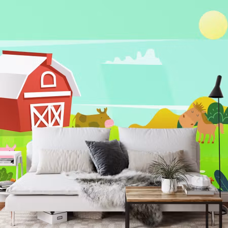 Fototapet - Farmyard friends iq1314