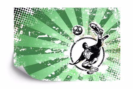 Fototapet - Football stars strike again iq1338