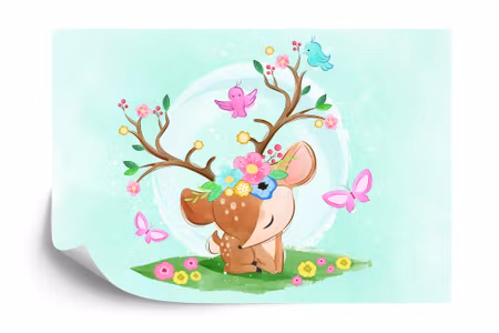 Fototapet - Sadie the deer princess iq1344