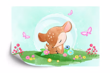 Fototapet - Sadie the deer princess ii iq1345