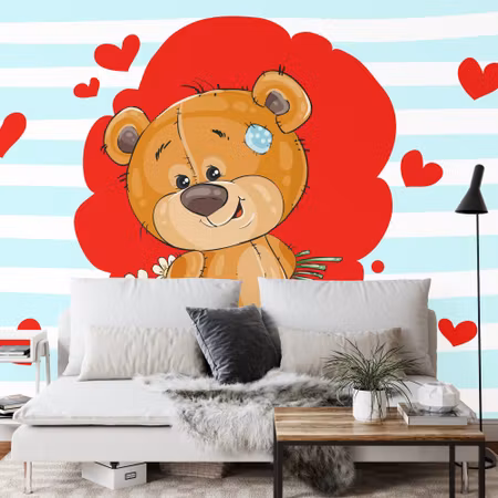 Fototapet - The big heart bears bradley has