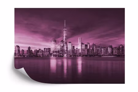 Fototapet - New York city sunrise in pink iq1200f