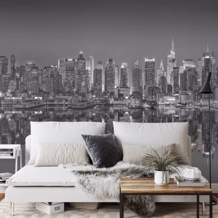 Fototapet - New York reflections in black &ampamp