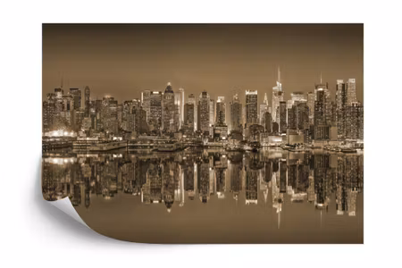 Fototapet - New York reflections in sepia iq1201c