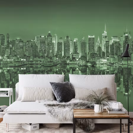Fototapet - New York reflections in green iq1201d