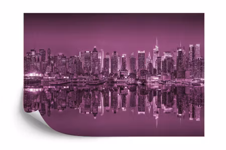 Fototapet - New York reflections in pink iq1201g