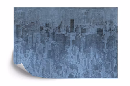 Fototapet - New York city grunge i blue iq1205c