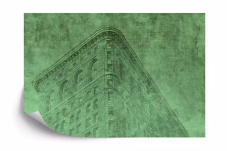 Fototapet - New York city grunge ii green iq1206e