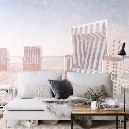 Fototapet - Ostsee strandkörbe iq1220a