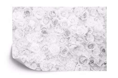Fototapet - Faded floral vintage black &ampamp