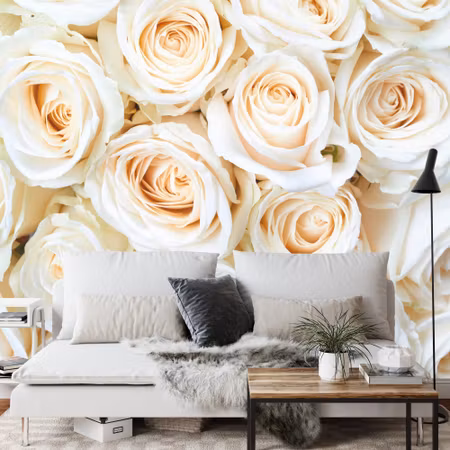 Fototapet - Rose bouquet cream iq1225a