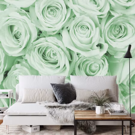Fototapet - Rose bouquet green iq1225c