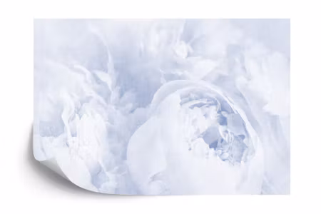 Fototapet - Beautiful blooms faded vintage blue