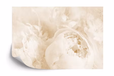 Fototapet - Beautiful blooms faded vintage sepia