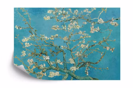 Fototapet - Van gogh blossoms in turquoise iq1261a
