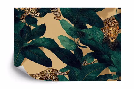 Fototapet - Seamless tropical pattern with exotic