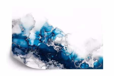 Fototapet - Marble ink abstract art from exquisite