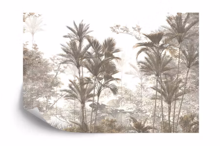 Fototapet - Tropical trees and leaves wallpaper