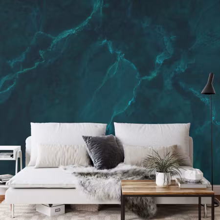 Fototapet - Dark green marble texture background