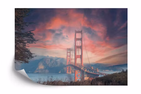 Fototapet - Beautiful view of golden gate bridge