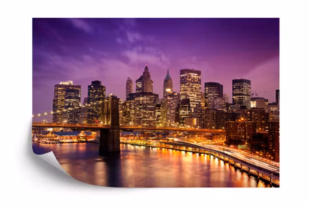 Fototapet - New York manhattan pont de brooklyn
