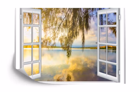 Fototapet - Ocean view window paradise