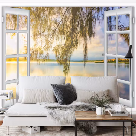 Fototapet - Ocean view window paradise