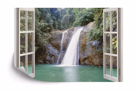Fototapet - Waterfall near iligan town mindanao