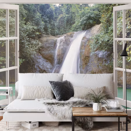 Fototapet - Waterfall near iligan town mindanao