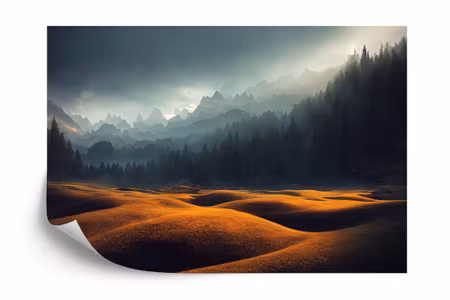 Fototapet - Breathtaking nature mountain landscape