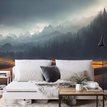 Fototapet - Breathtaking nature mountain landscape
