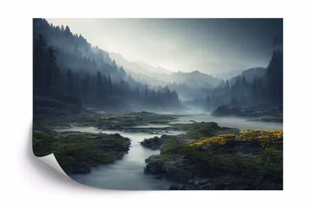 Fototapet - Breathtaking landscape 4k background
