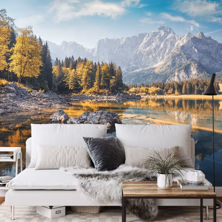 Fototapet - Awesome sunny landscape in the forest