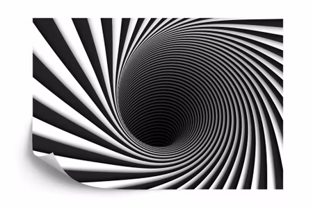 Fototapet - Abstract background lines black hole