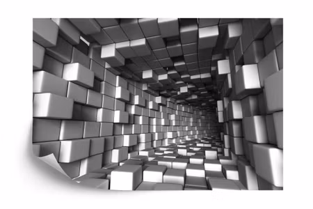 Fototapet - Abstract architecture tunnel with