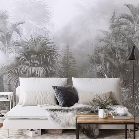Fototapet - Tropical trees and leaves for digital