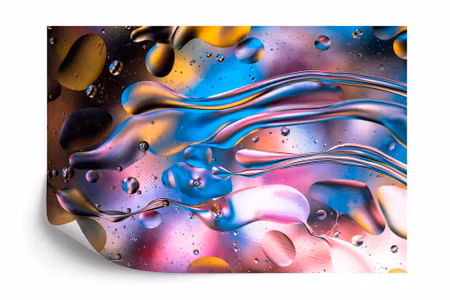 Fototapet - Abstract colorful liquid water splash