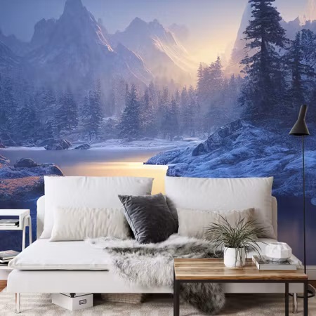 Fototapet - Breathtaking nature mountain landscape