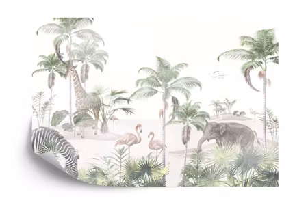 Fototapet - Tropical trees and leaves for digital