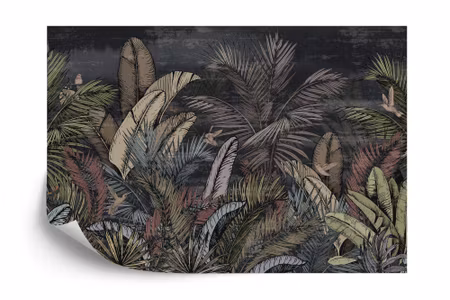 Fototapet - Pattern wallpaper jungle tropical