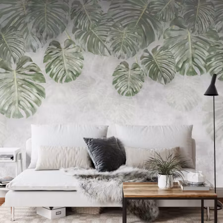 Fototapet - Tropical trees and leaves for digital