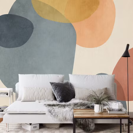 Fototapet - Geometric abstraction painted in