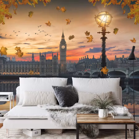 Fyrkantig fototapet - London Big Ben