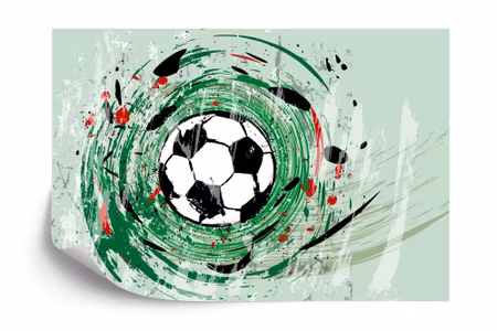 Fyrkantig fototapet - Sports Soccer
